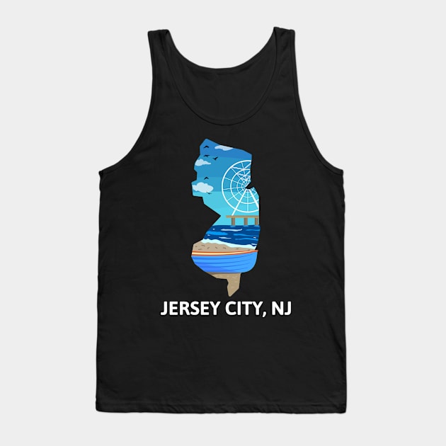 Jersey City, NJ Tank Top by A Reel Keeper